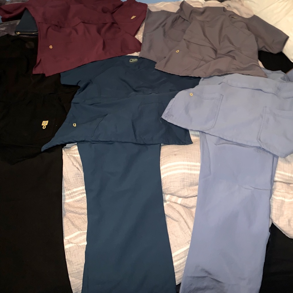 Wonderwink 4stretch scrub sets-5scrub tops 5bottom